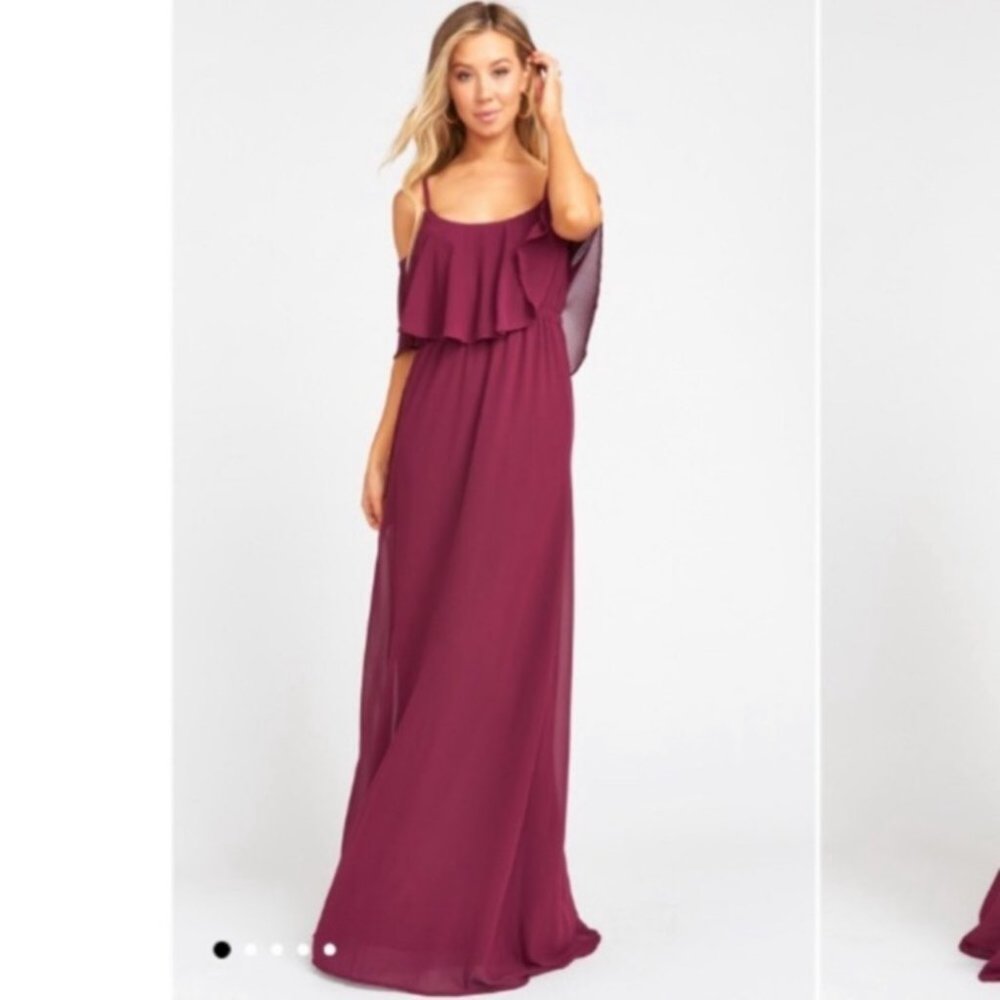 🍇SHOW ME YOUR MUMU🍇CAITLIN RUFFLE MAXI DRESS🍇 - Picture 2 of 9